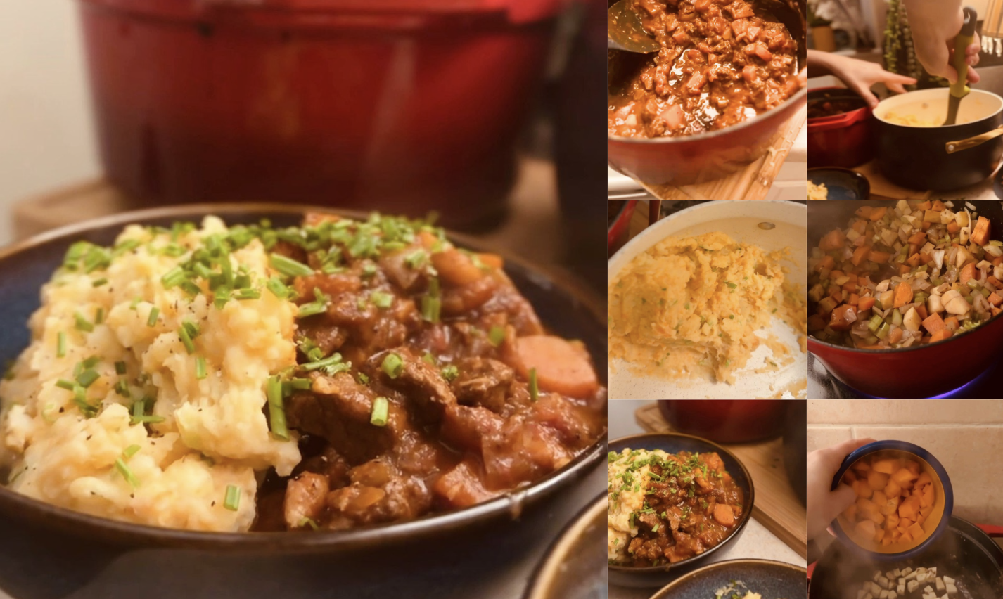 Slow cooked beef stew